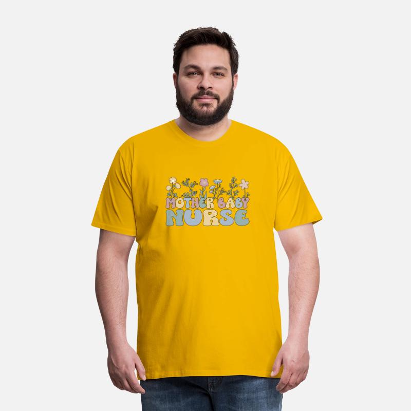 Groovy Mother Baby Nurse Flowers Postpartum Nurse