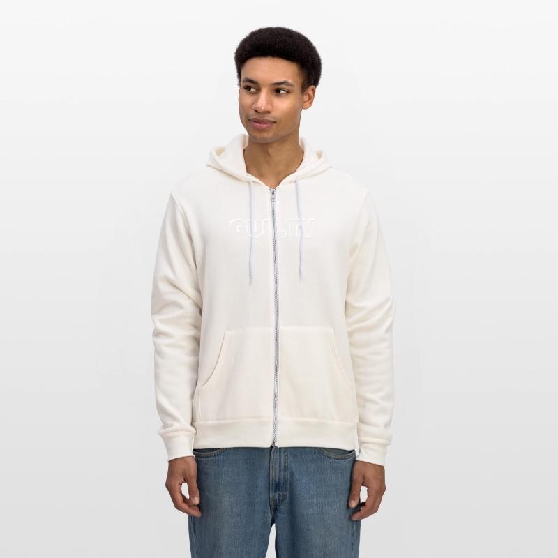 GUILTY rendered white writing