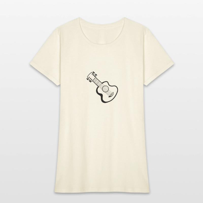 Guitar music instruments Hand-drawn