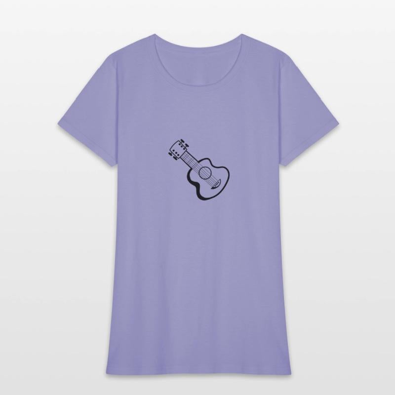 Guitar music instruments Hand-drawn