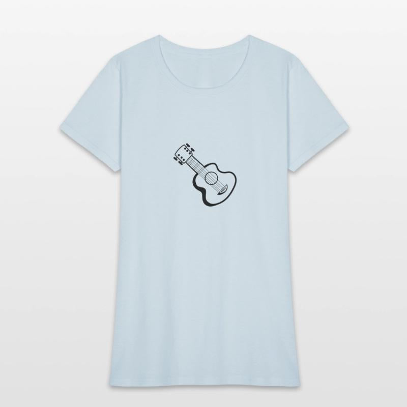 Guitar music instruments Hand-drawn