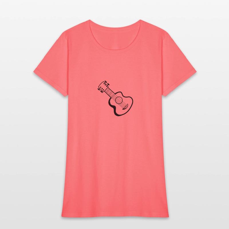 Guitar music instruments Hand-drawn