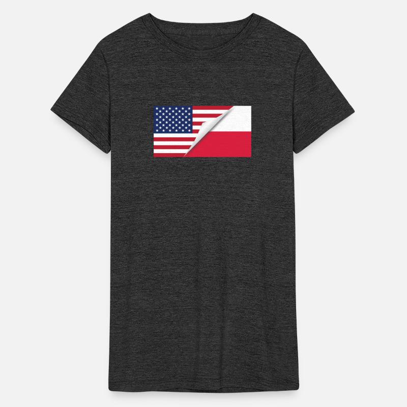 Half American Half Polish Flag