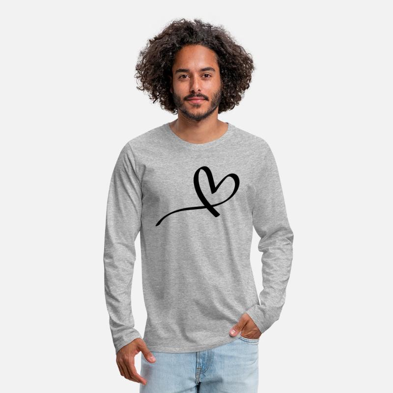 Hand drawn comic heart -love lover girlfriend cute