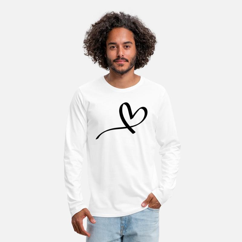 Hand drawn comic heart -love lover girlfriend cute