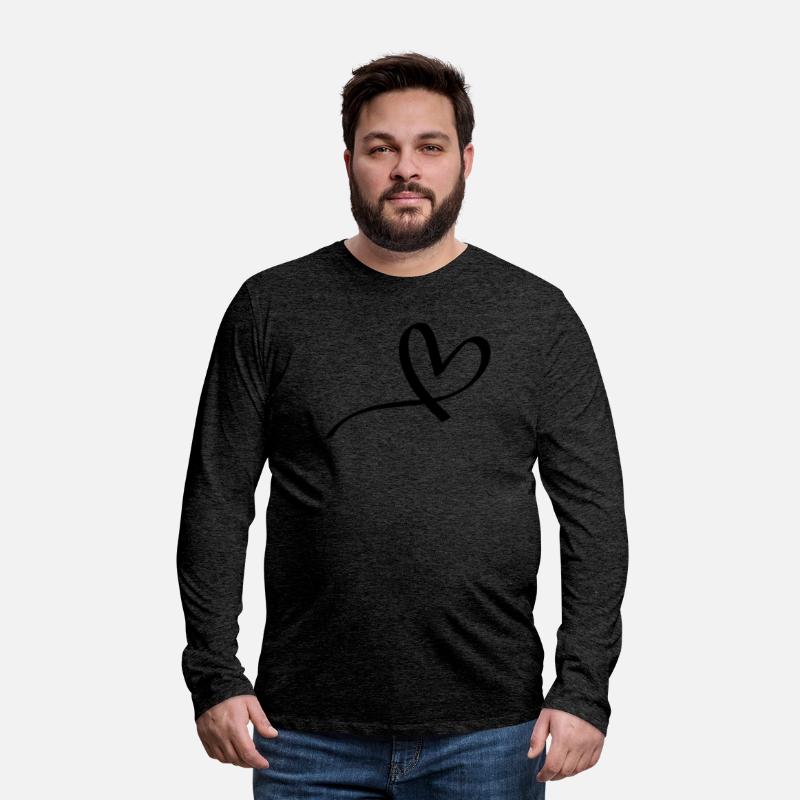 Hand drawn comic heart -love lover girlfriend cute