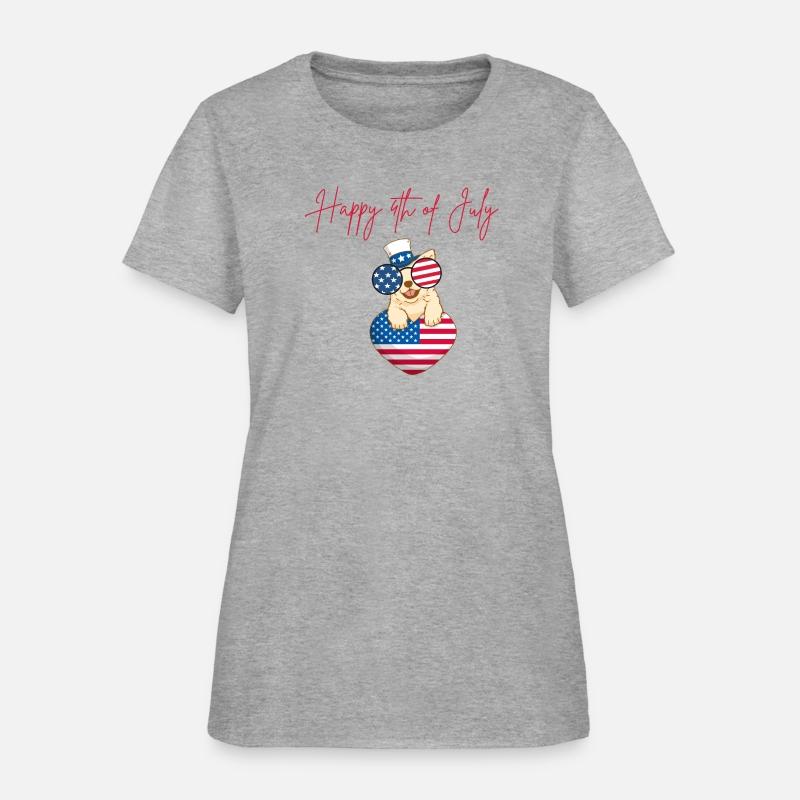 Happy Fourth of July with cute dog