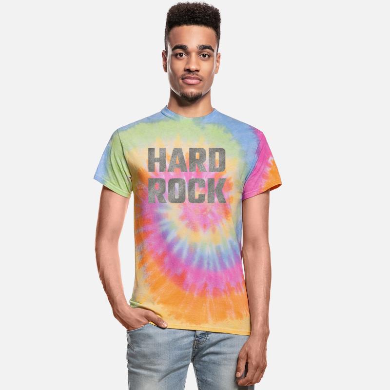 HARD ROCK word with grunge texture