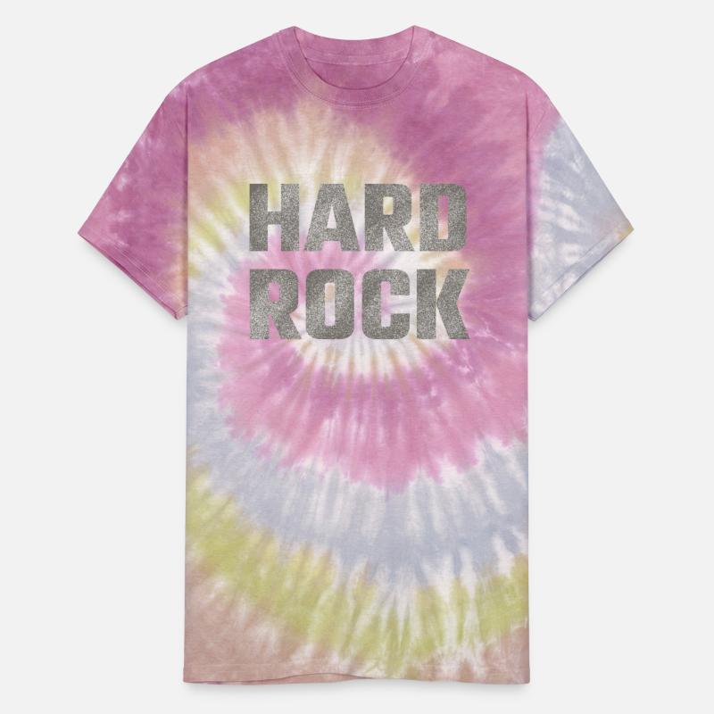 HARD ROCK word with grunge texture