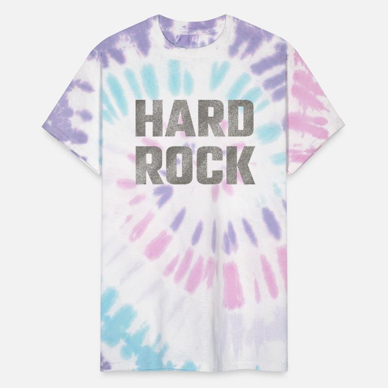HARD ROCK word with grunge texture
