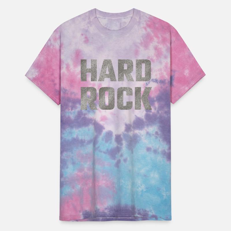 HARD ROCK word with grunge texture