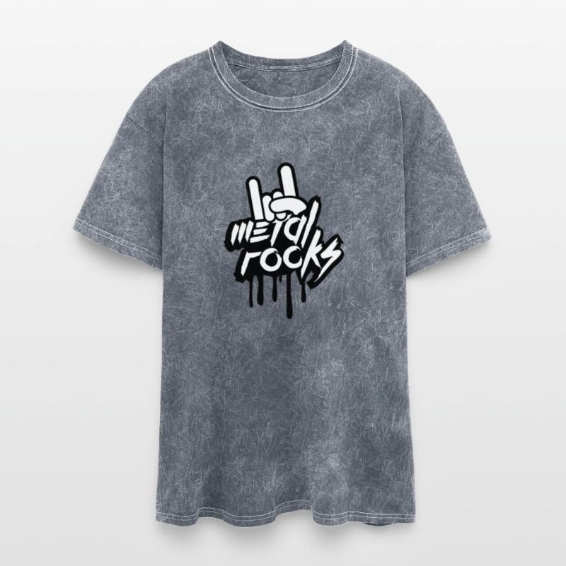 Heavy metal rocks graffiti spray drop hand gesture