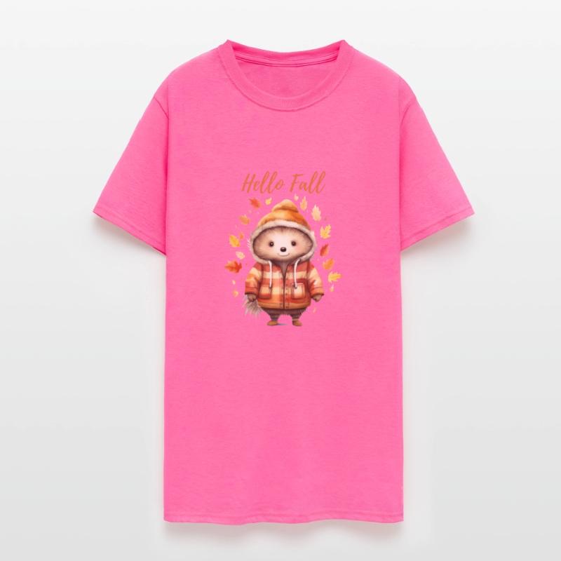 Hello Fall, Hedgehog, Falling Leaves