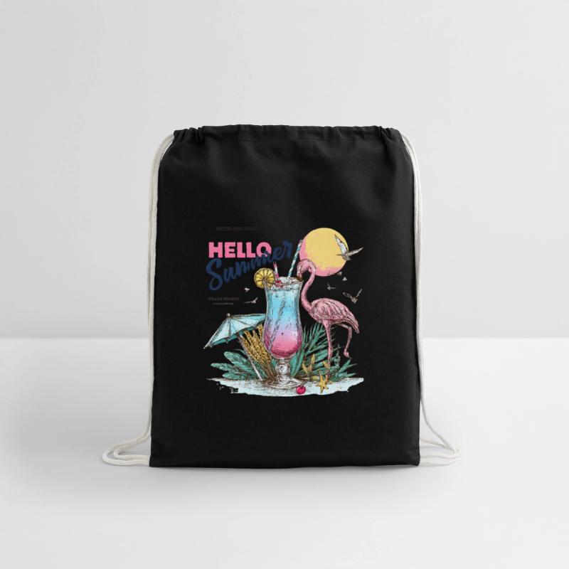 Hello Summer Flamingo & Cocktail T-Shirt