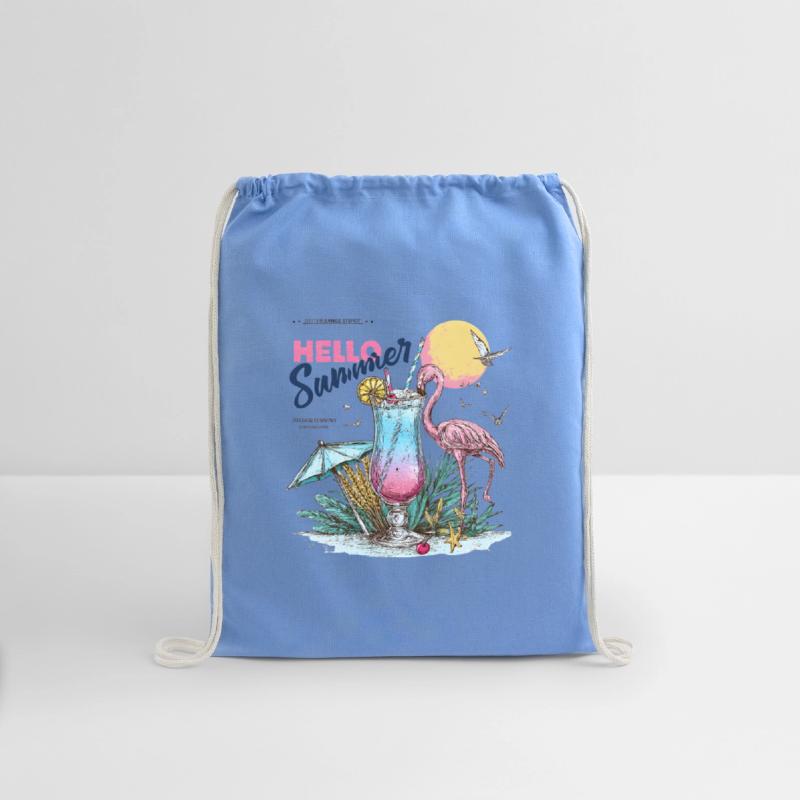 Hello Summer Flamingo & Cocktail T-Shirt