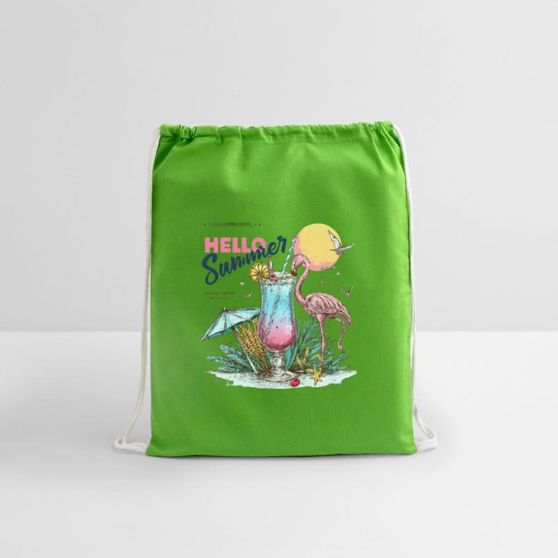 Hello Summer Flamingo & Cocktail T-Shirt