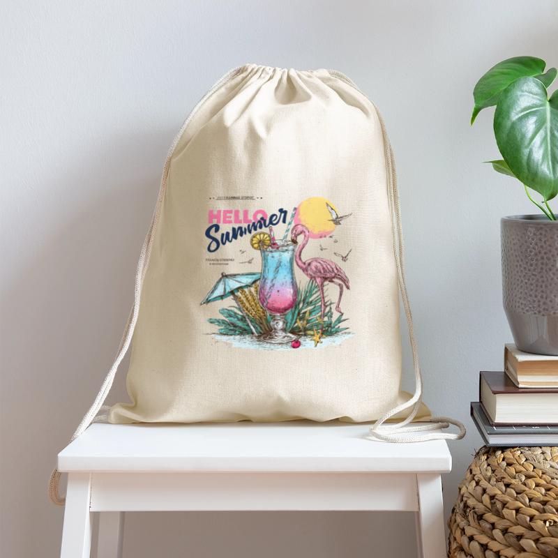 Hello Summer Flamingo & Cocktail T-Shirt