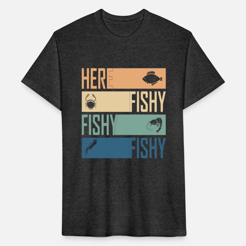 Here Fish Fishy Fisherman Cool Fishery Quote