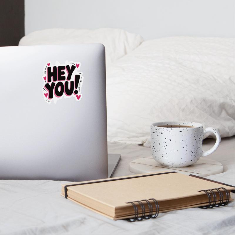 “hey you”fashionable personality sticker