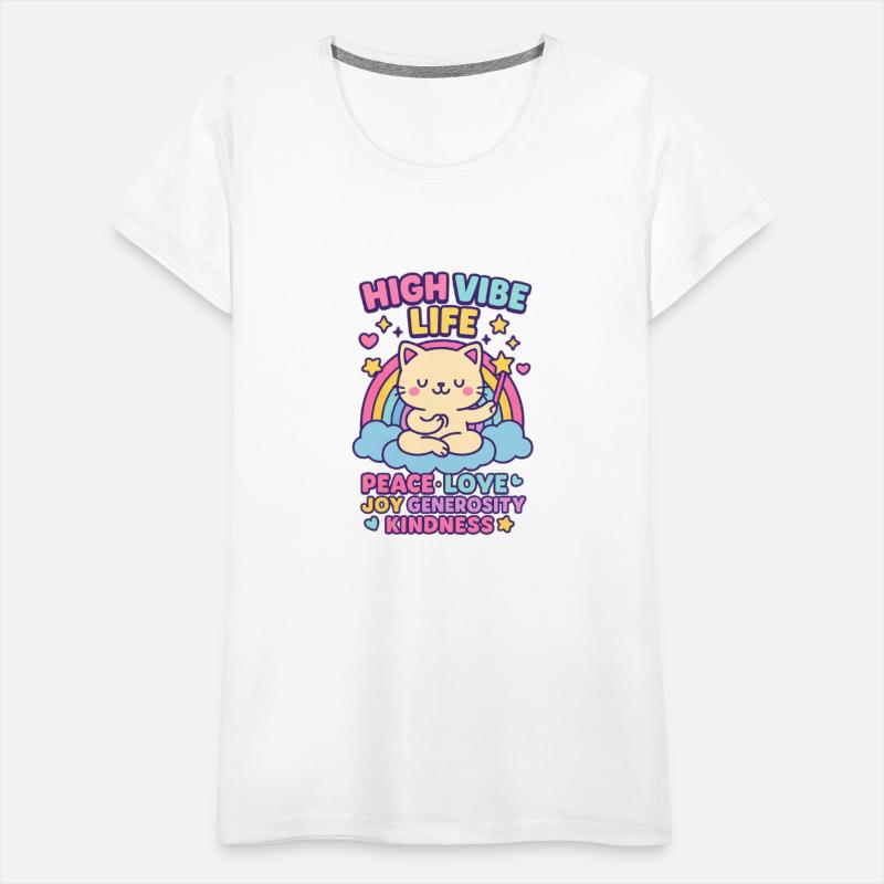 High Vibe Life – Kawaii Meditating Cat