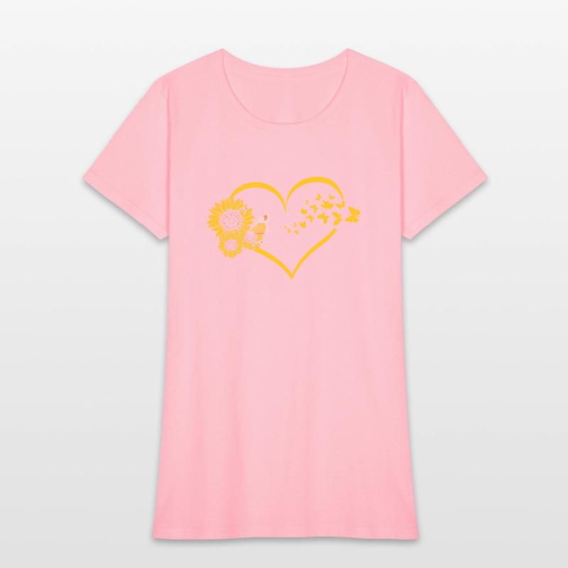 Hilarious Sunflower Heart Butterflies Bohemian