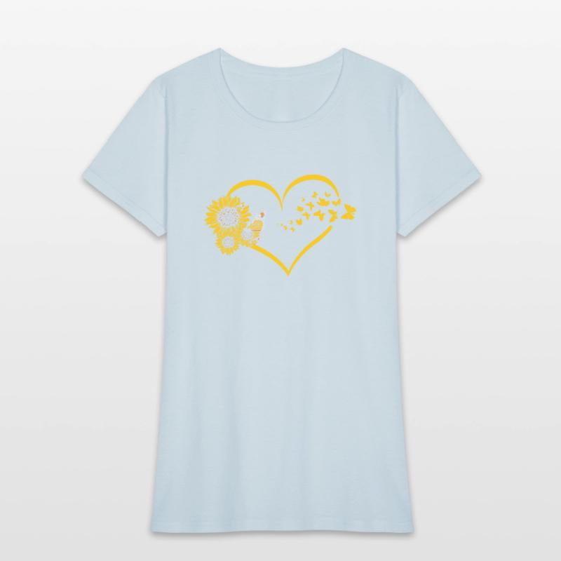 Hilarious Sunflower Heart Butterflies Bohemian