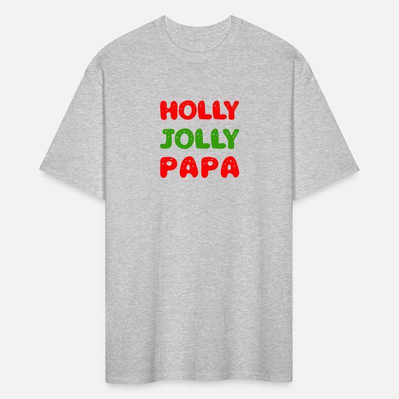Holly Jolly Papa Gift For Dad Christmas Wear Art