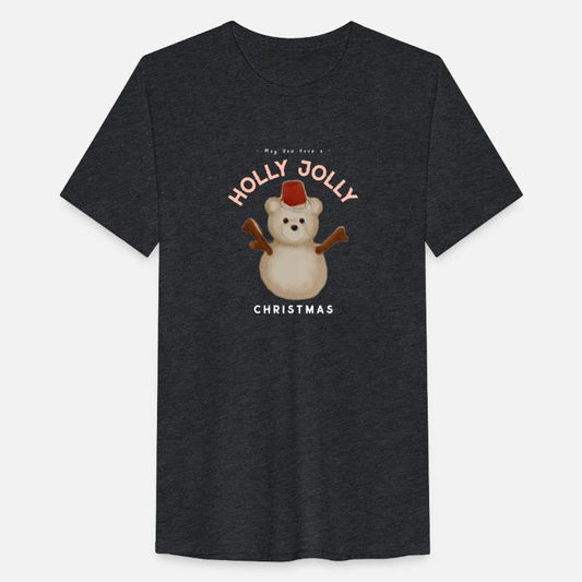 Holly Jolly Snowman Bear Christmas Greetings