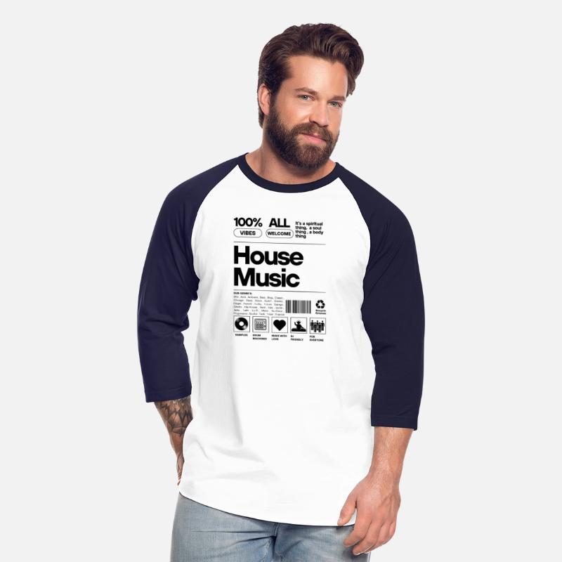 HOUSE MUSIC - Product Label (Black)