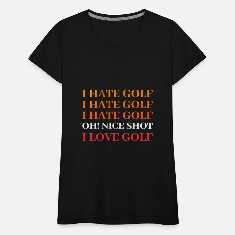 I hate Golf - I love Golf - Golfer Golfing