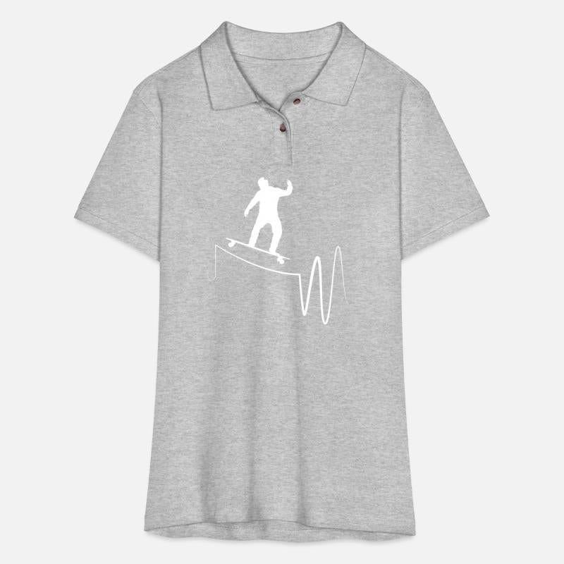 I Love Longboarding Skateboard Heartbeat Longboard