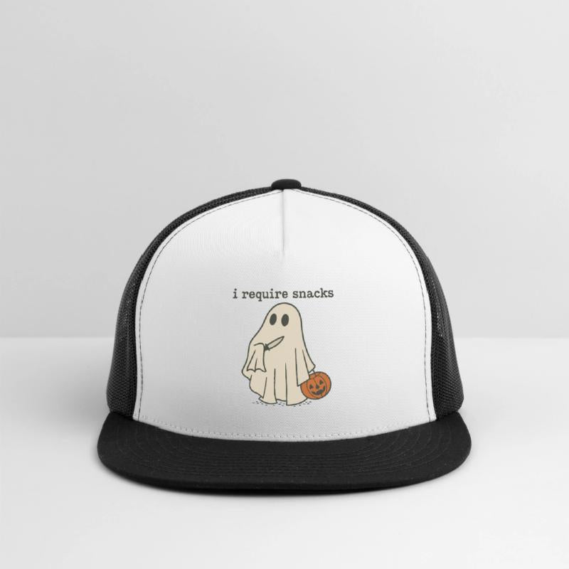 I Require Snacks Funny Halloween Ghost Meme