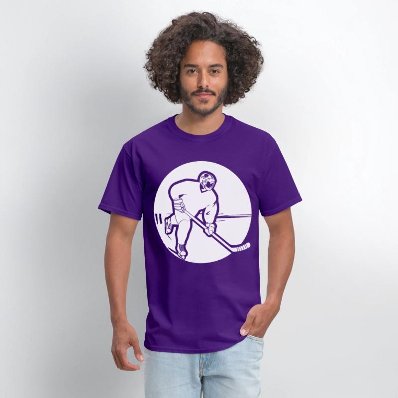 Ice Hockey Guy Drawing