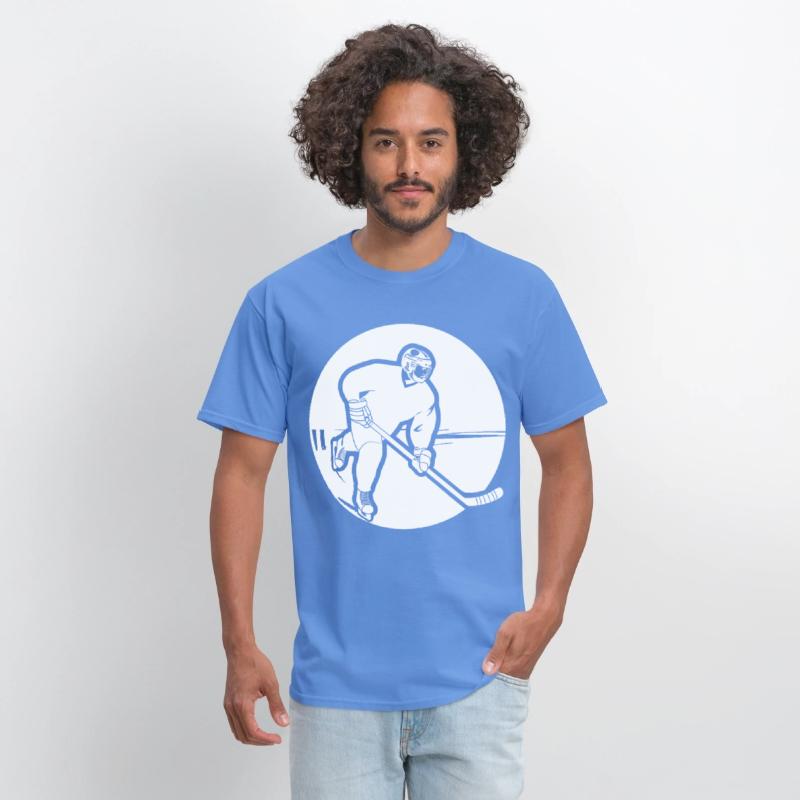 Ice Hockey Guy Drawing