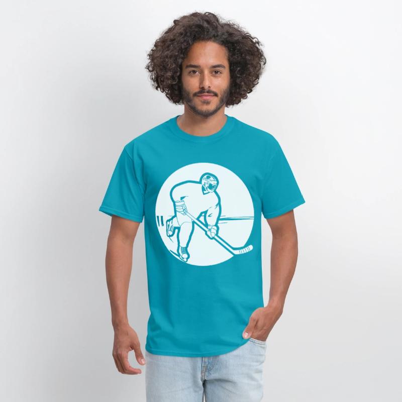 Ice Hockey Guy Drawing