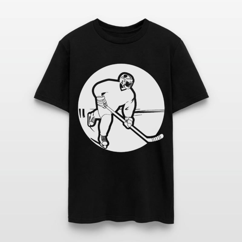 Ice Hockey Guy Drawing