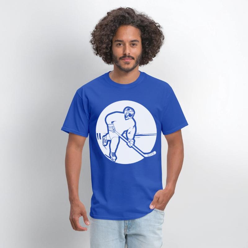 Ice Hockey Guy Drawing