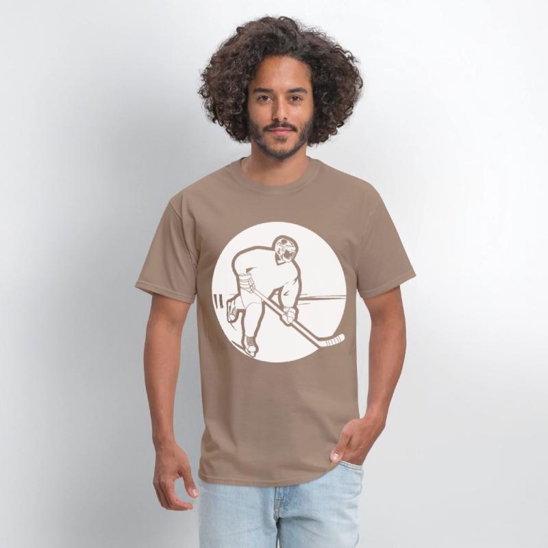 Ice Hockey Guy Drawing