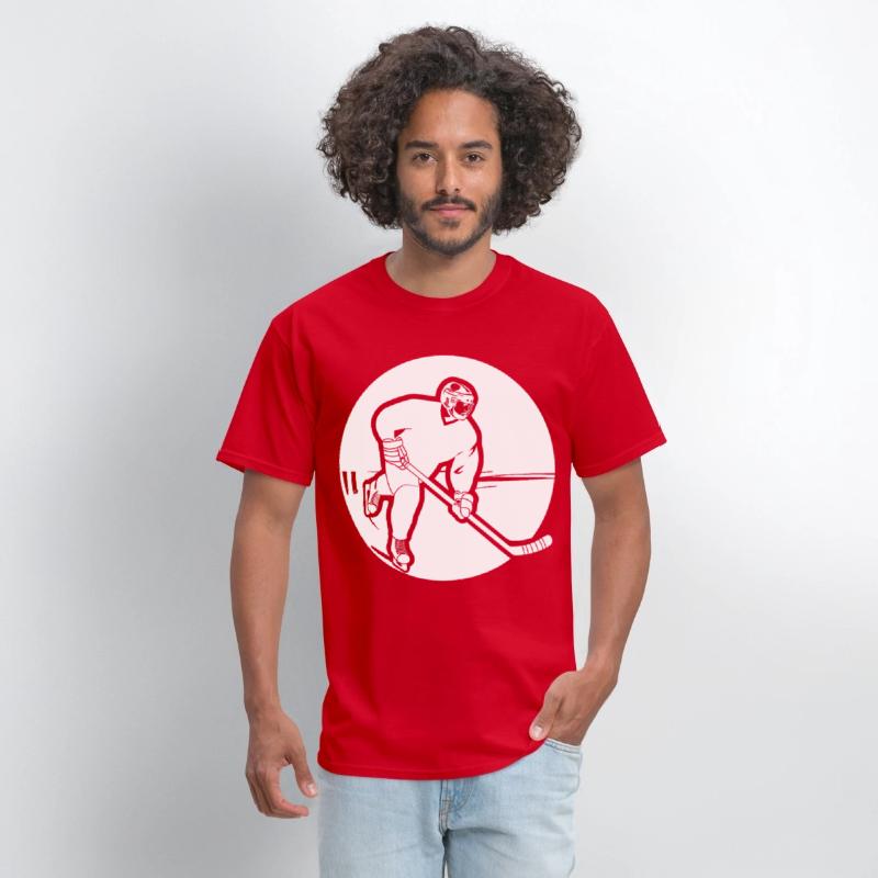 Ice Hockey Guy Drawing