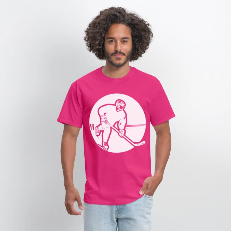 Ice Hockey Guy Drawing