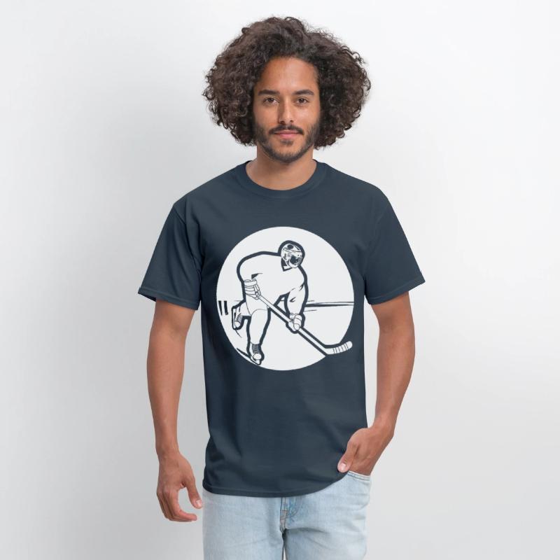 Ice Hockey Guy Drawing