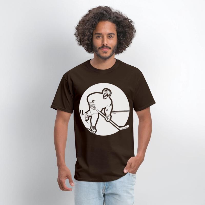 Ice Hockey Guy Drawing