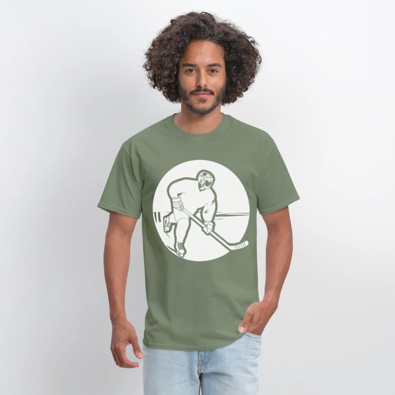 Ice Hockey Guy Drawing