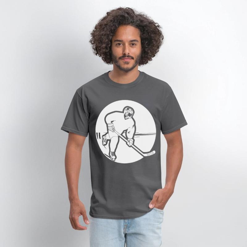 Ice Hockey Guy Drawing