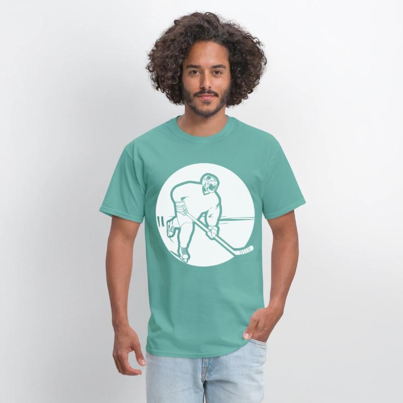 Ice Hockey Guy Drawing