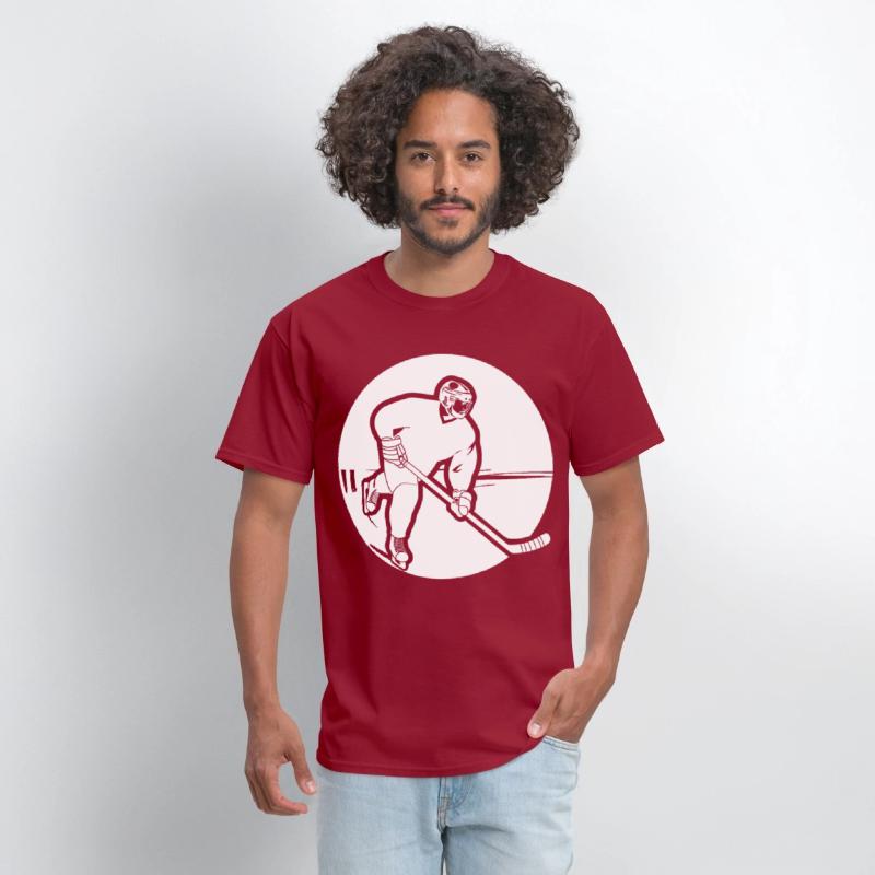 Ice Hockey Guy Drawing