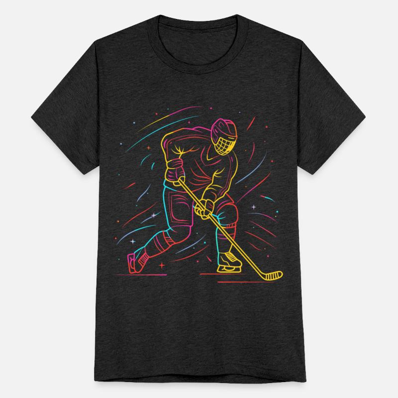 Ice Hockey Player Line Art