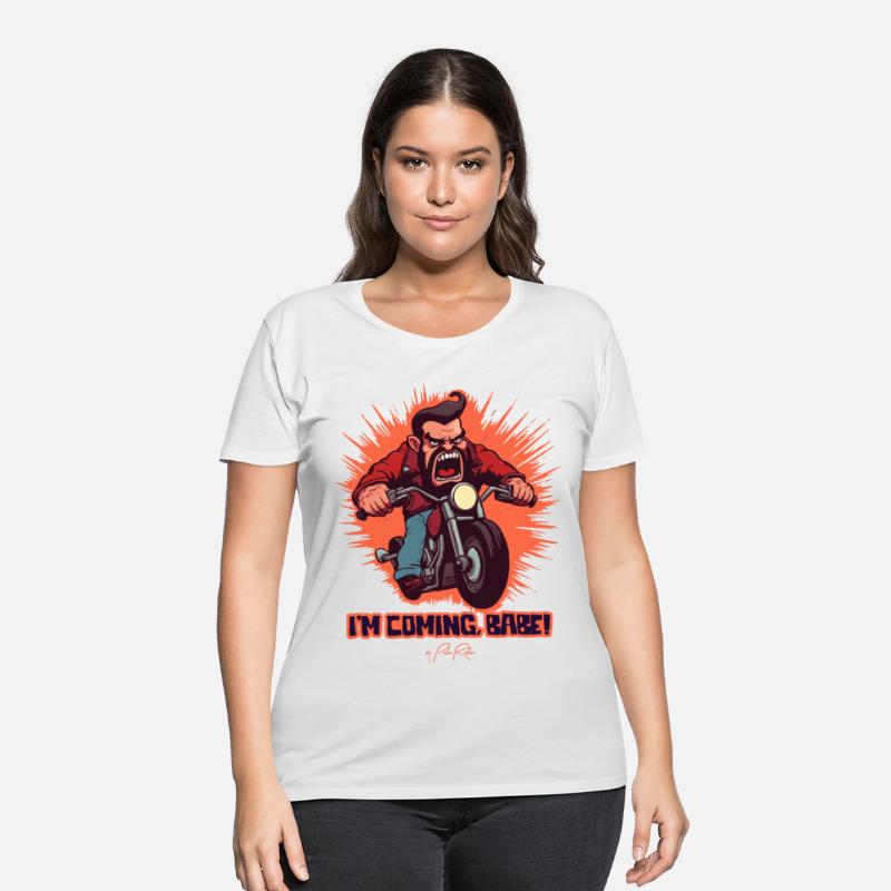 I’m Coming Babe - Cartoon Biker