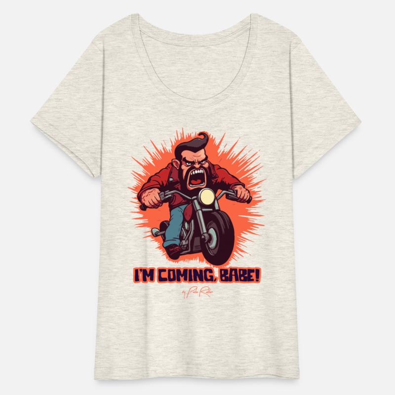 I’m Coming Babe - Cartoon Biker