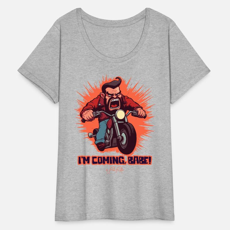 I’m Coming Babe - Cartoon Biker